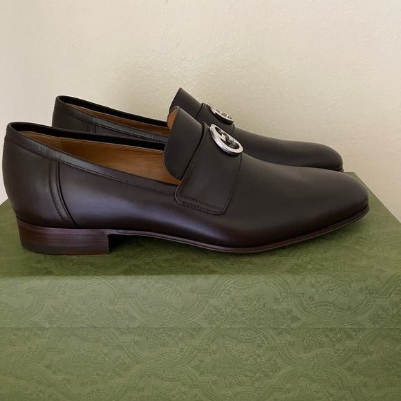 NIB GUCCI MEN'S INTERLOCKING G LOAFER Sz 12G US 12.5 - Picture 4 of 14